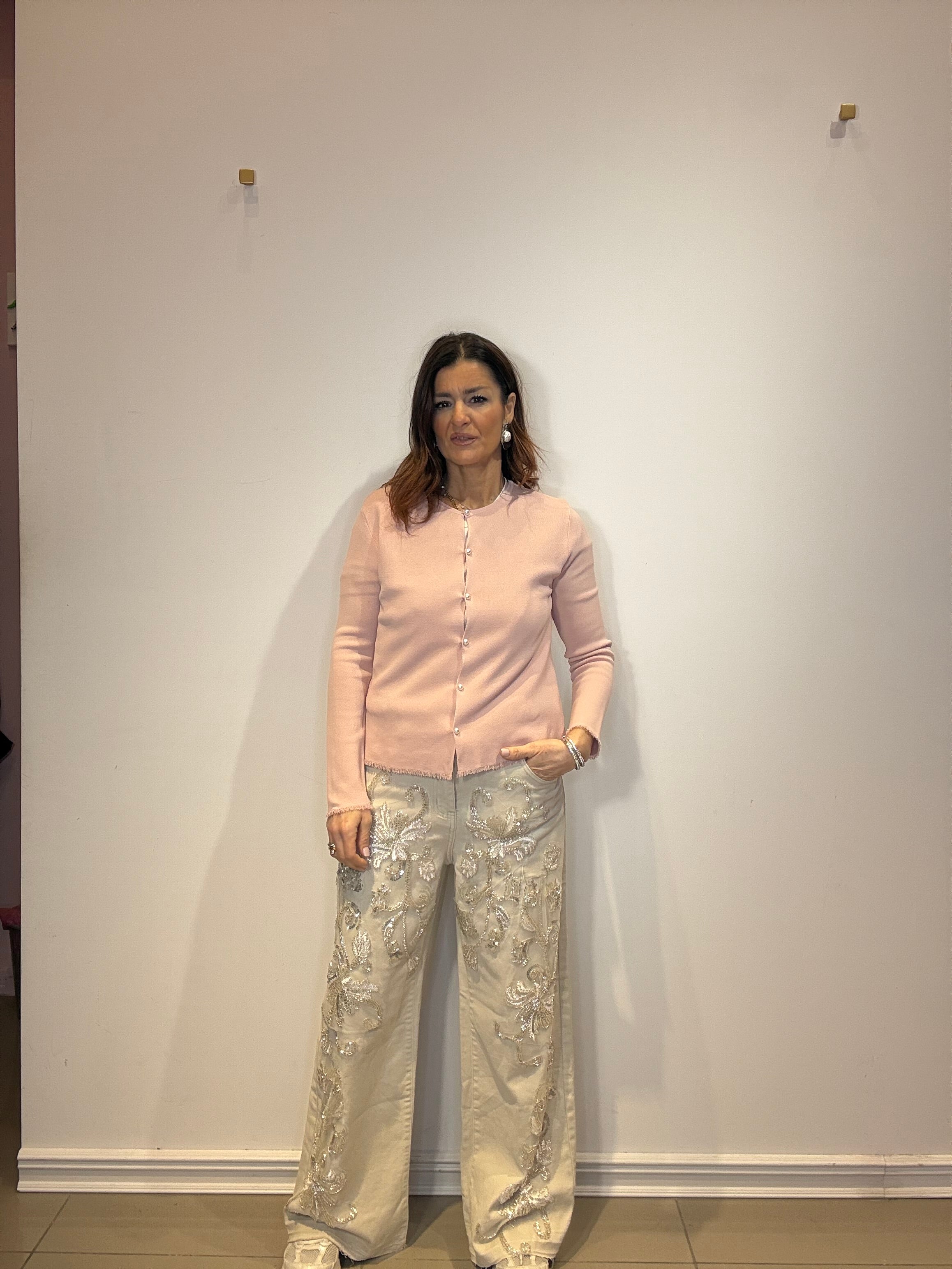 JEANS RICAMO