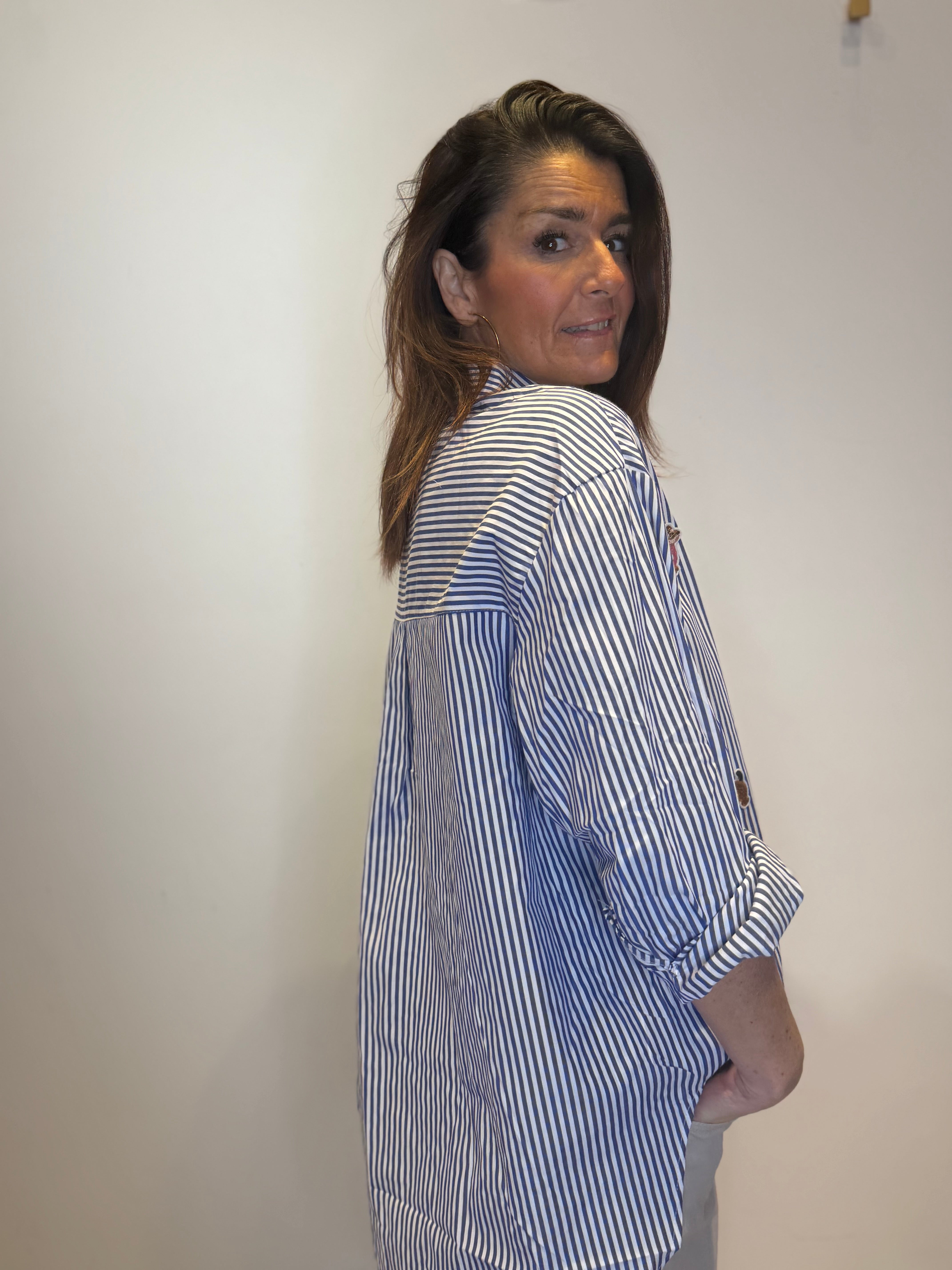 CAMICIA DOG RIGATA