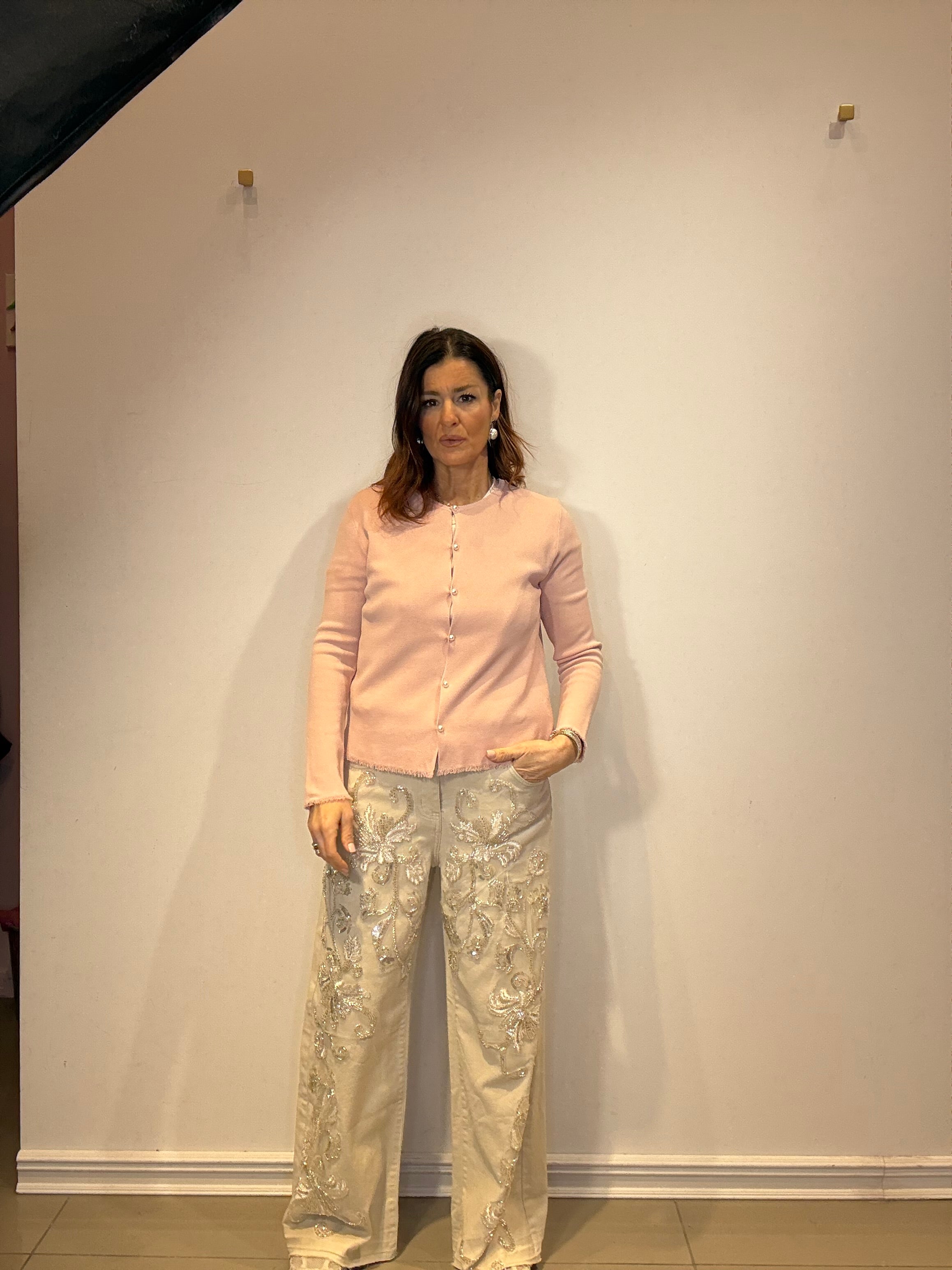 JEANS RICAMO