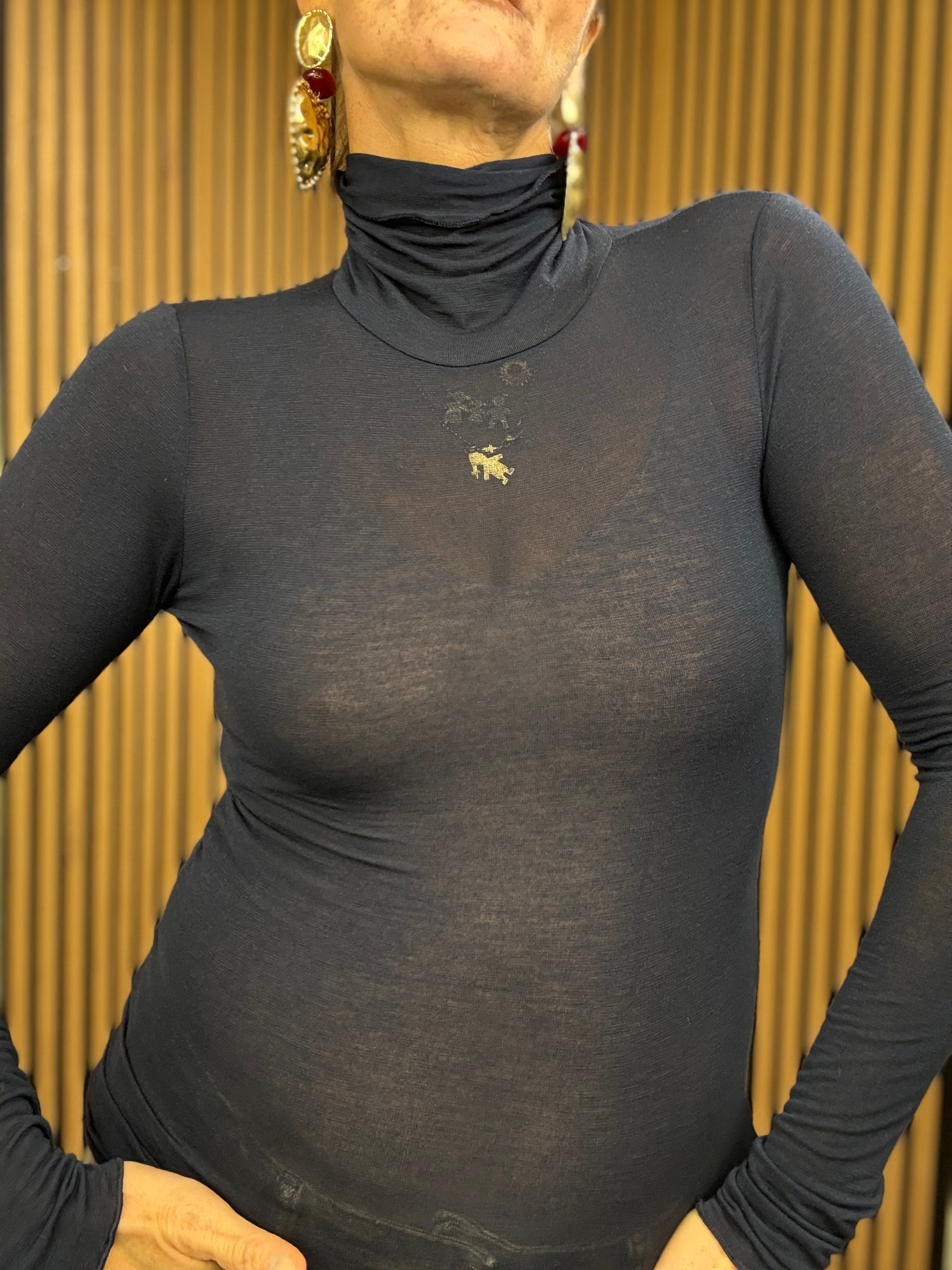 MAGLIA BLEND COLLO ALTO