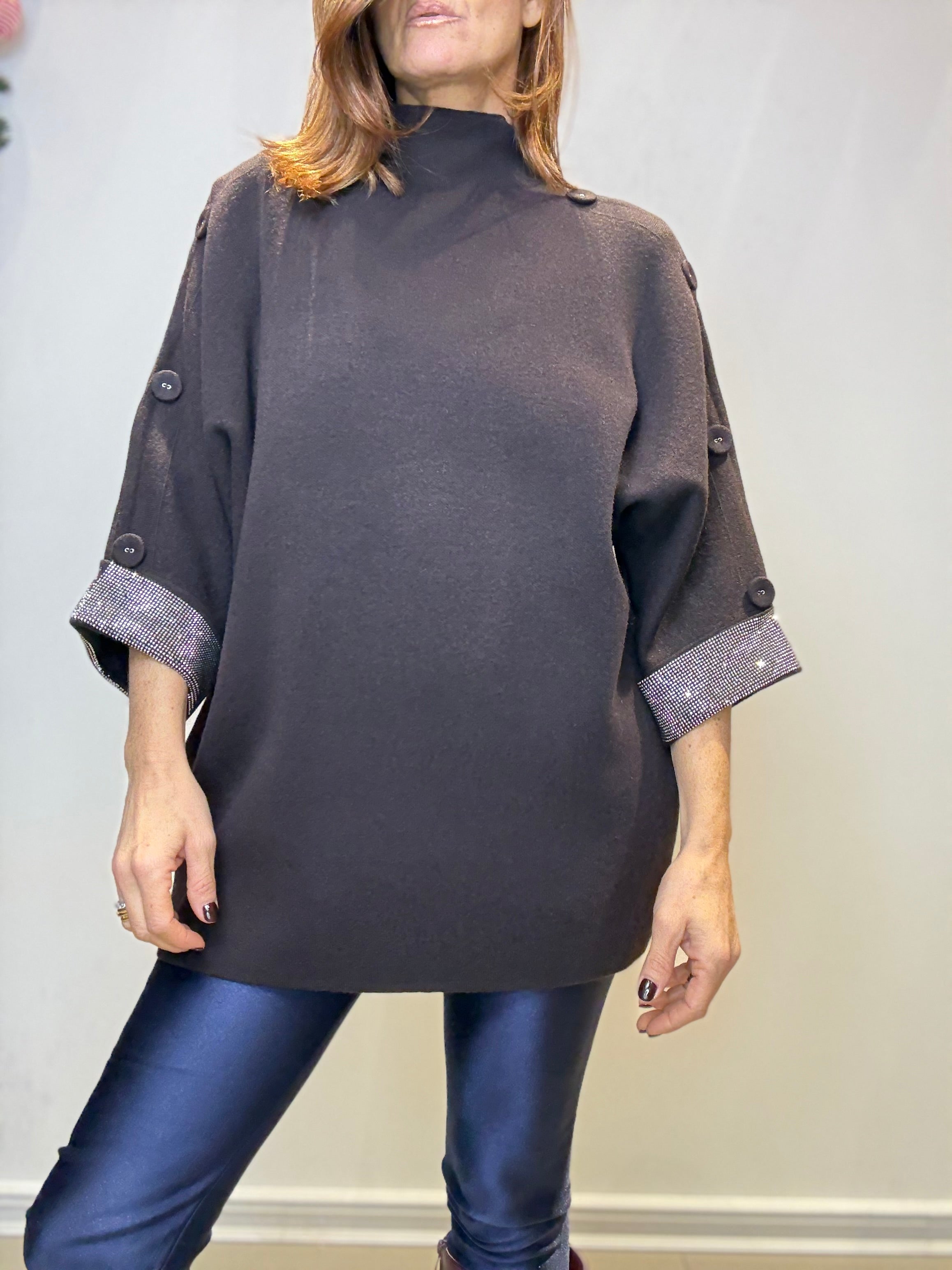 Pullover WHITE STRASS