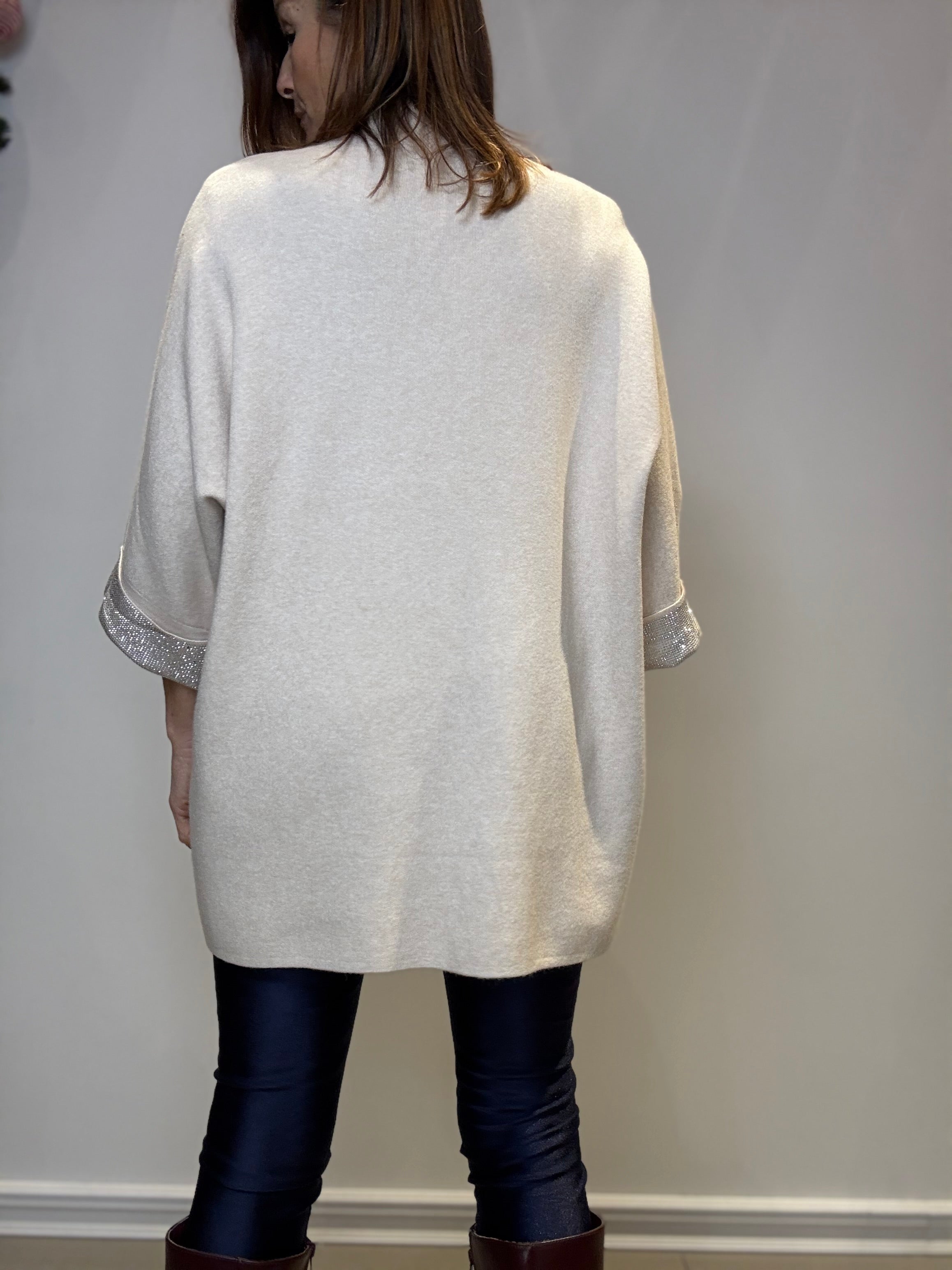Pullover WHITE STRASS